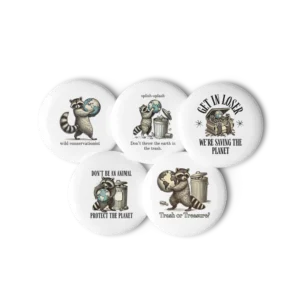 Trash Panda pin set